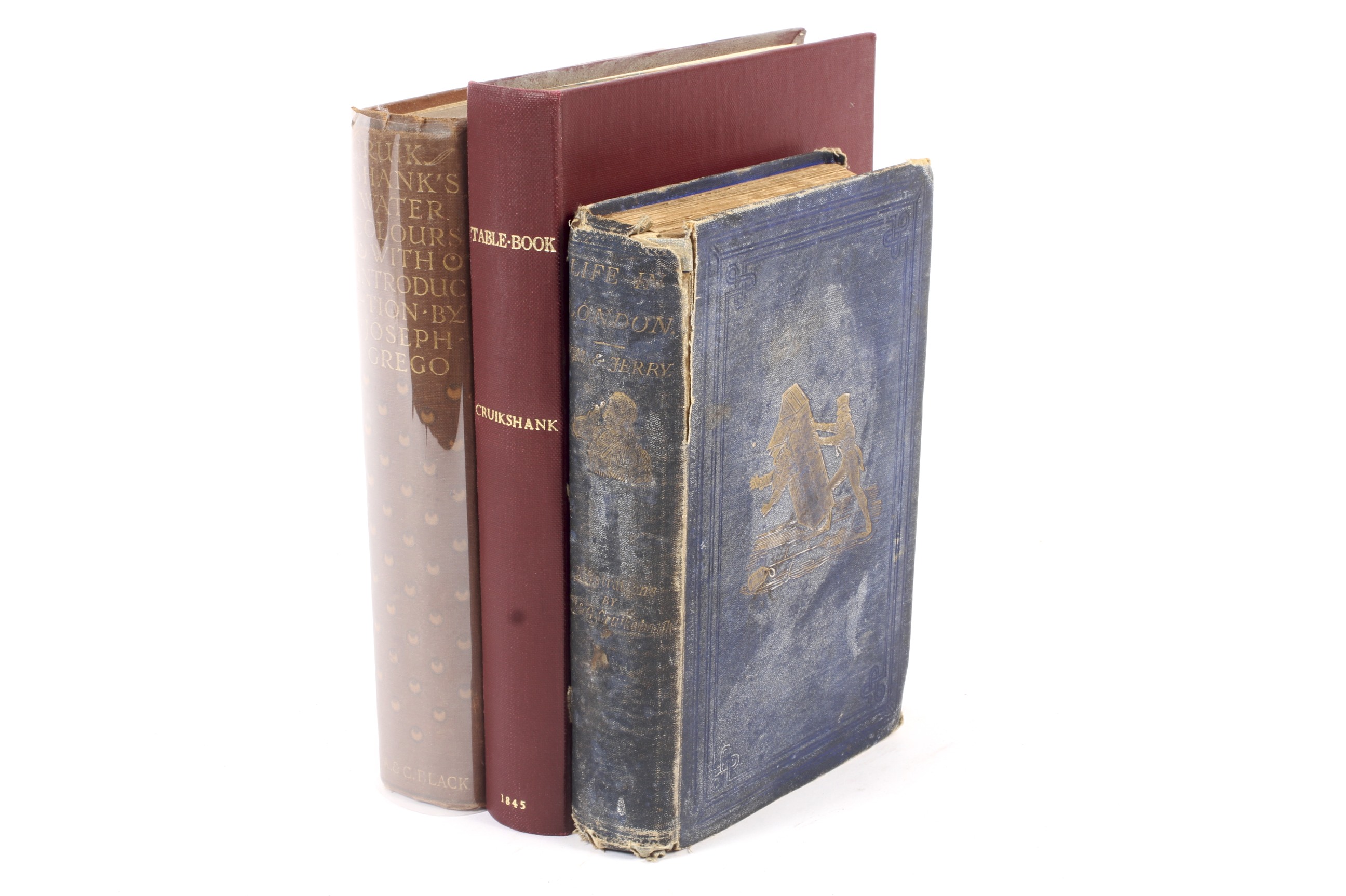 George Cruikshank- The Table Book. Punch Office 1845; Pierce Egan: Life in London. - Image 2 of 2