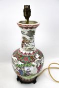 A 20th century Chinese style lamp base.