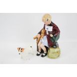 A limited edition Royal Doulton figure and a Beswick dog. 'The Girl Evacuee' HN3203, no.