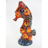 A signed Anita Harris art pottery 'Seahorse' figure.