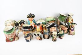 A collection of nineteen mainly Royal Doulton character jugs.