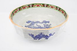 A 20th century oriental bowl.