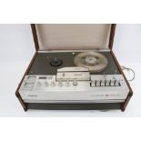 A vintage Phillips Stereo 4 Track reel to reel recorder.