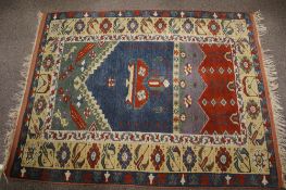 A Turkish handmade carpet with natural dyes.