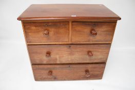A mahogany Heal & Son, London chest of drawers.
