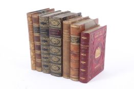 Miscellaneous leather bindings, 7 mixed volumes.