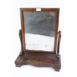 A Victorian mahogany easel/ toilet mirror,