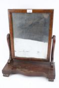 A Victorian mahogany easel/ toilet mirror,