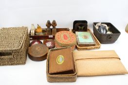 A group of assorted vintage collectables.