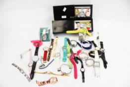 A collection of assorted fashion wristwatches. Including Gossip, Auriol, etc.