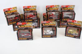 A collection of eleven assorted diecast Corgi 'Fire Heroes' boxed.