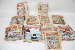 A collection of assorted vintage children's comics.