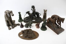 An assortment of animal figures.