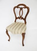 A Victorian mahogany chair.