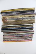 A collection of assorted vintage vinyl LP records.