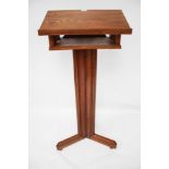 A 20th century ecclesiastical pitch pine lectern. L54.