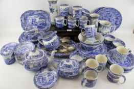 A large Copeland Spode's Italian dinner and tea service.