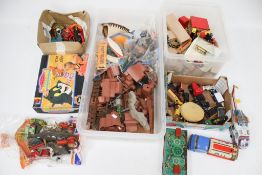 A collection of assorted vintage toys.