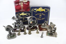 A collection of assorted Tudor Mint Myth and Magic figures.