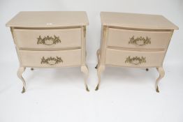 A pair of contemporary chests of drawers.