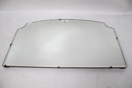 A vintage bevel edge wall mirror.