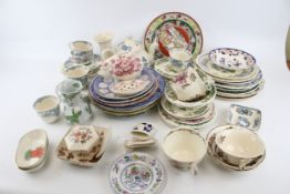 A collection of sixty assorted Masons ironstone china items.