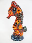 A signed Anita Harris art pottery 'Seahorse' figure.