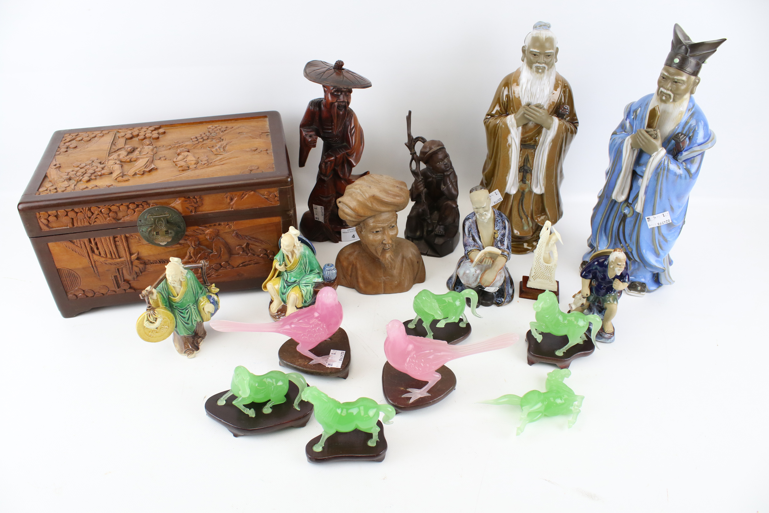 A collection of assorted Chinese items.