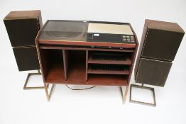 A Bang & Olufsen Beocentre 7002 mid-century modern stereo hi-fi. Type 1801, S/N 2706066.