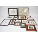 An assortment of prints and photographs. Depicting vehicles, botanical pictures, etc.