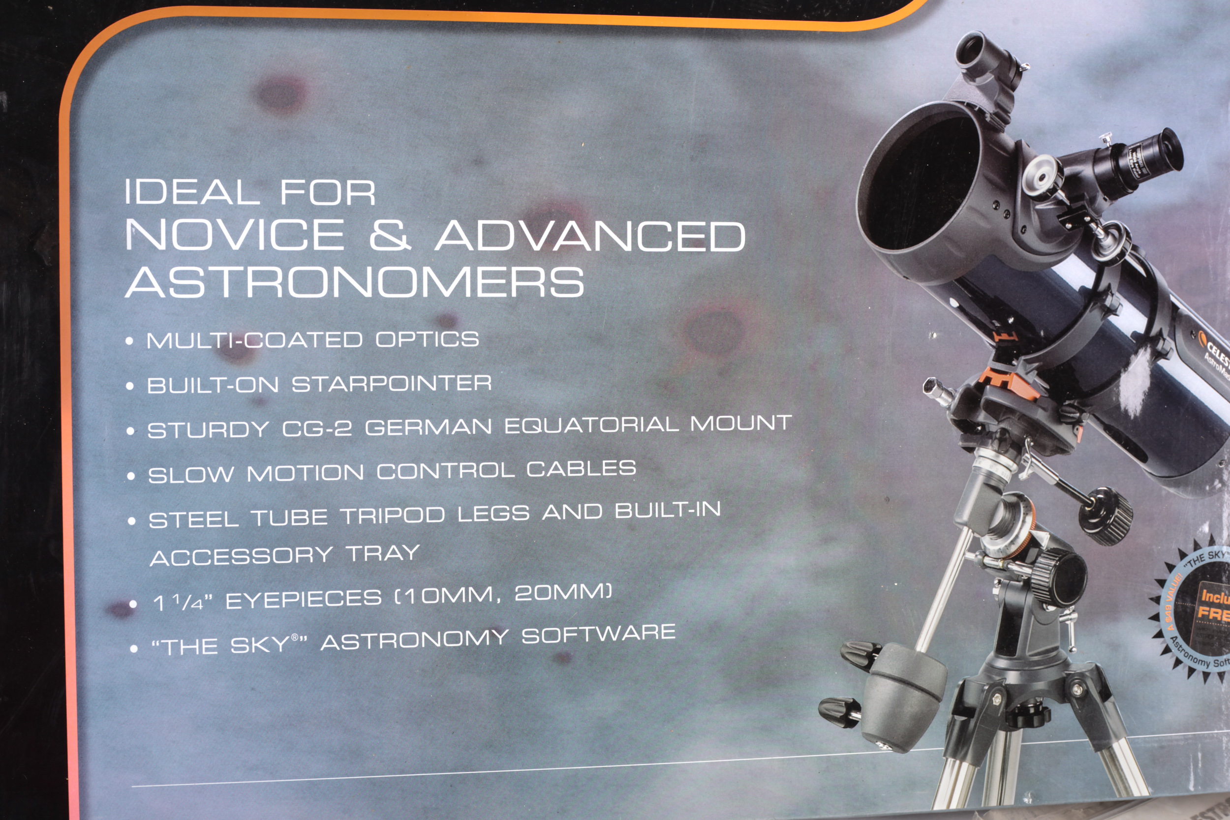 A Celestron Astro Master 114EQ Newtonian reflector telescope boxed - Image 2 of 4