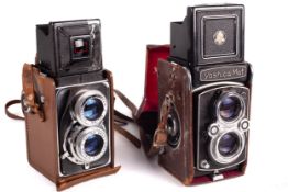 Two TLR 6x6 medium format cameras. To include a Yashica-Mat Copal MXV with an 80mm f3.