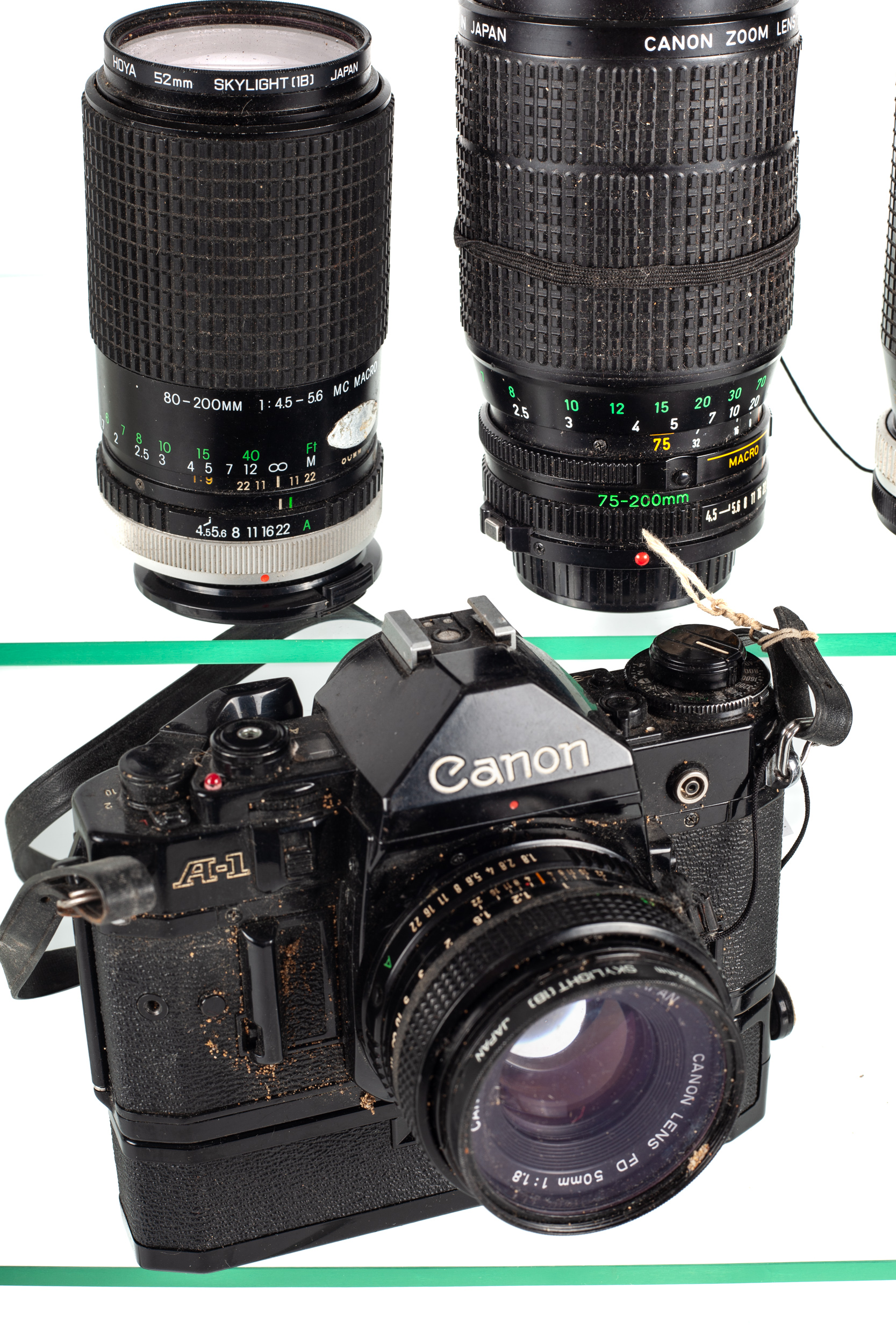 A Canon 35mm SLR camera outfit. Consisting of a Canon A1 with power winder and a 50mm f1. - Image 2 of 3