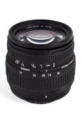 A Sigma Zoom 18-50mm f3.5-5.6 DC lens.