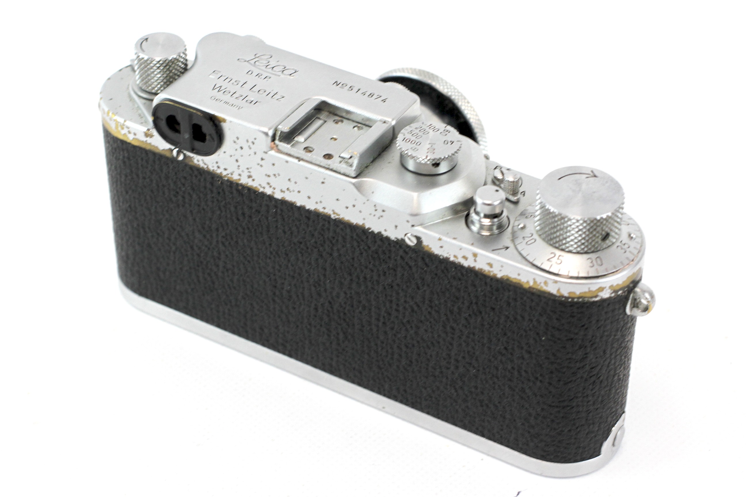 A Leica IIIc 35mm rangefinder camera, 1950, chrome. Serial Number 514874. With a 5cm f3. - Image 2 of 2