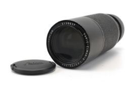 A Leica Leitz 75-200mm f4.5 Vario Elmar R lens. Serial Number 3138637.