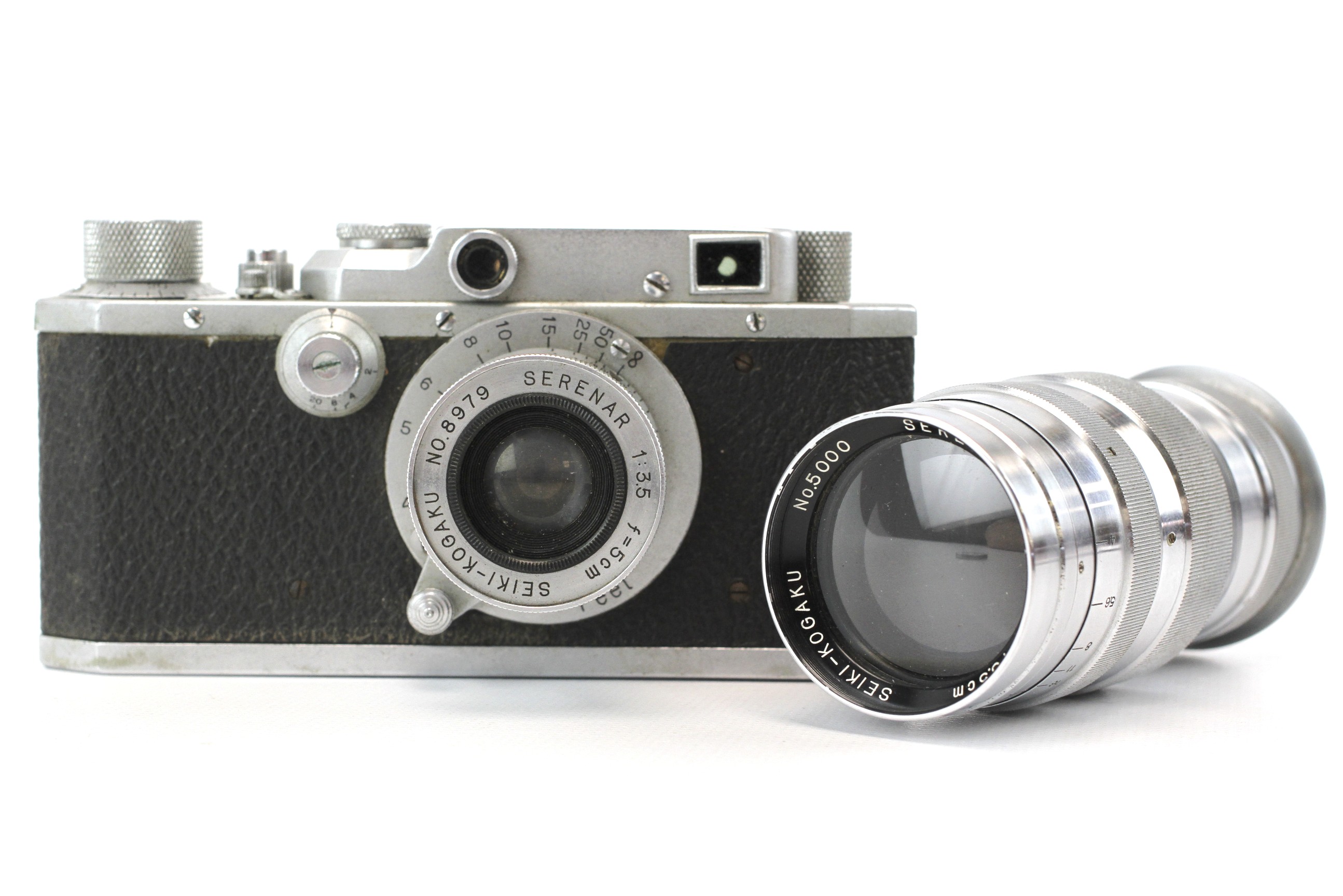 A Canon SII 35mm rangefinder camera outfit. Chrome body, Serial Number 16912. With a Serenar 5cm f3. - Image 2 of 3