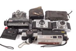 An assortment of cameras to include a Balda Baldina,