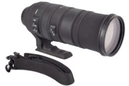 A Sigma 150-500mm f5-6.3 APO DG OS Optical Stabilizer lens. To fit Nikon.