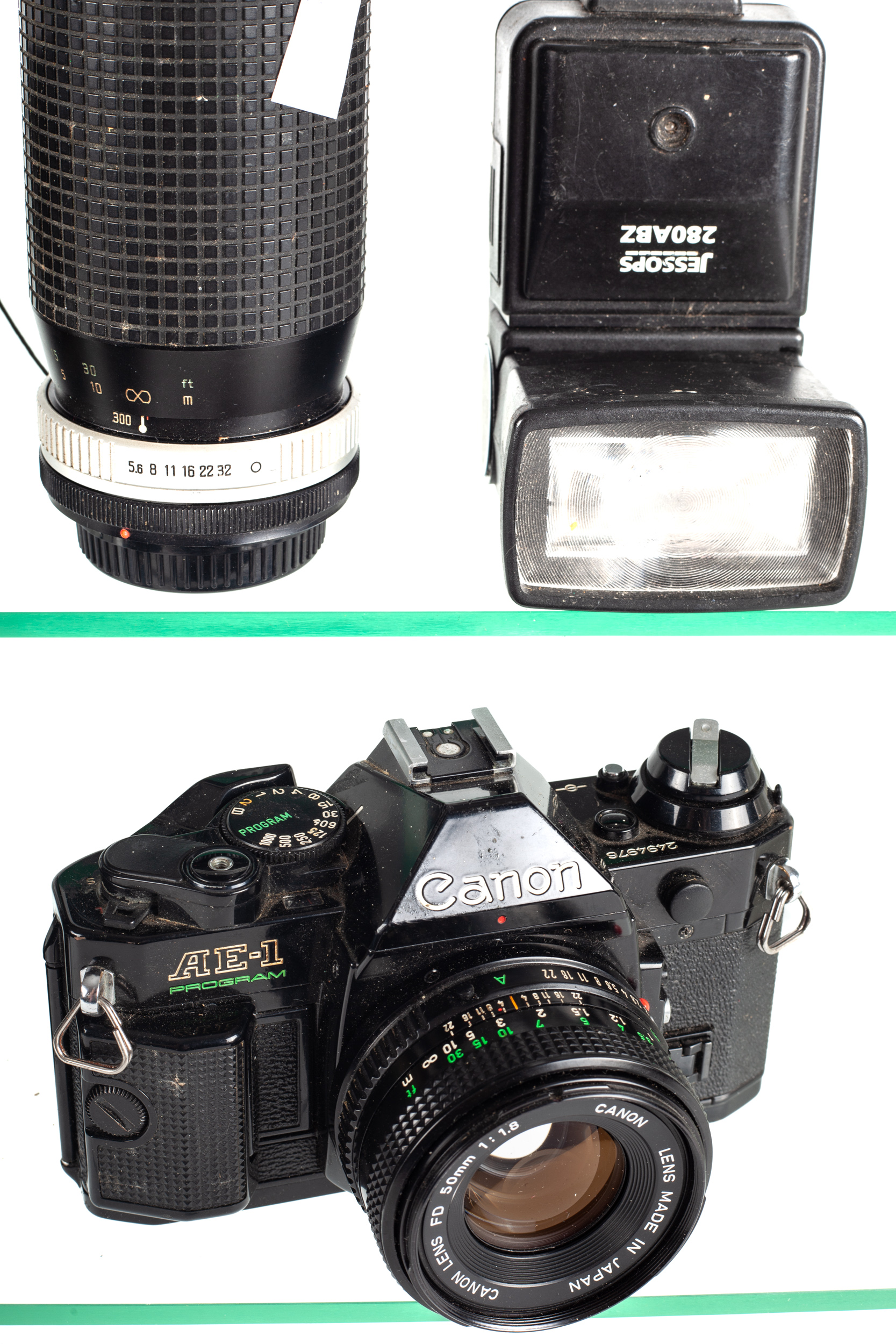 A Canon 35mm SLR camera outfit. Consisting of a Canon A1 with power winder and a 50mm f1. - Image 3 of 3