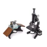 a Watson & Sons Ltd 'Kima' microscope and a dissecting microscope