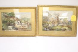 Robert Scott Temple (c.1850-1937), a pair of watercolours, bucolic scenes