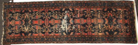 A late 19th/early 20th century wool runner, probably South Caucasian.