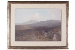 Frederick John Widgery (1861-1942), watercolour and gouache, View of Dartmoor.