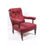 A Maples Howard style open armchair.
