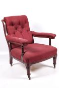 A Maples Howard style open armchair.