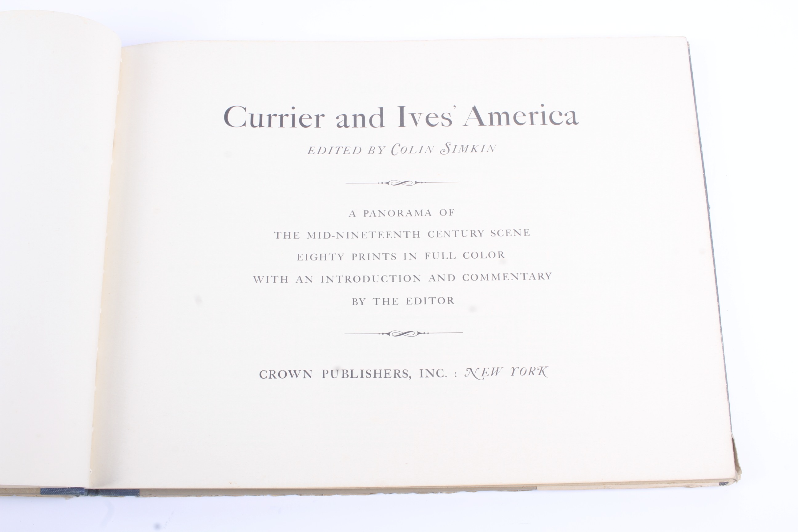 Books : Currier and Ives' America, ed by Colin Simkin, Crown, NY, - Image 5 of 5