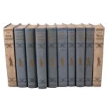 Military books : 10 volumes of 'The War Illustrated' WWII, with gold tooling.