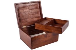 An 18th century Sheraton mahogany box.