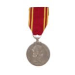 Medal : An Elizabeth II For Exemplary Fire Service medal and ribbon to Fireman Wilfred J Masters.